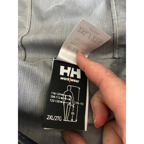 Helly Hansen Workwear Men's Hooded Rain Coat Snap Closure - 2XL - Picture 9 of 13